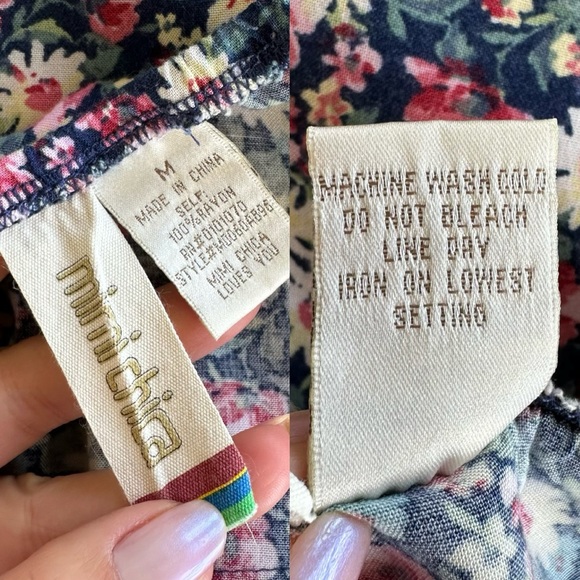 Mini Chica Midi Sundress Floral Dress Size Medium - Picture 9 of 9